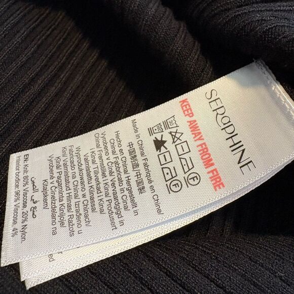 Seraphine Ribbed knit midi sleeveless nursing dress size 4 - Picture 6 of 7